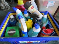 Basket of Cleaning Items & More