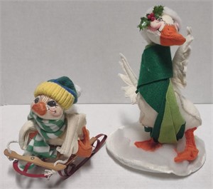 Annalee Christmas Mother Goose & Gosling (6" -
