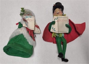 Annalee Christmas Carol Couple Dolls (5" - 9"
