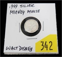 Walt Disney "Mickey Mouse" .999 Fine silver small