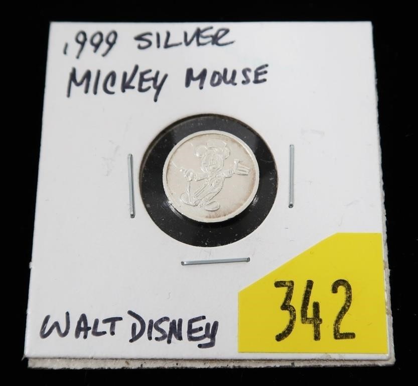 Walt Disney "Mickey Mouse" .999 Fine silver small