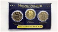 Millard Fillmore Presidential Dollar Coin Set