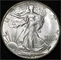 1947-D Walking Liberty Silver Half Dollar Gem BU