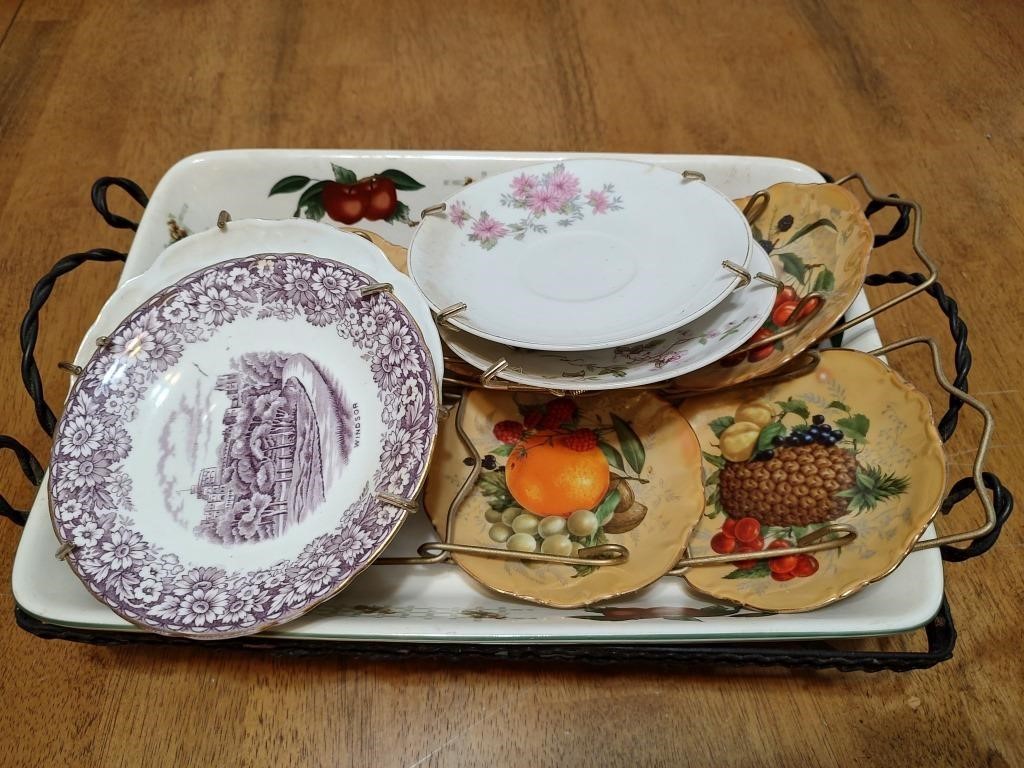 Collection of Decorative Plates and Dish