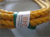 Yellow Nylon rope approx 24'