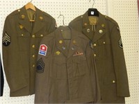 3 Military Uniform Jackets