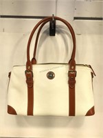 Dooney & Bourke white leather purse w/wallet,