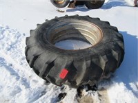 18.4/34" Harvest King Tire On Double Bevel, 210A
