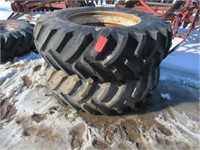(2) 18.4/34" Titan Tires On Double Bevel Rims 210D