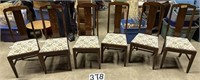 6 Oak kitchen chairs