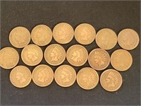 17) Indian head pennies