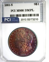 1881-S Morgan MS66 DMPL LISTS $2700