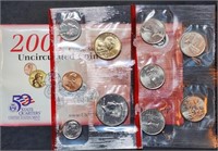 2001 Denver 10-Coin Mint Set in Envelope