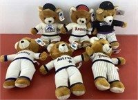 (6) ML West division teddy bears