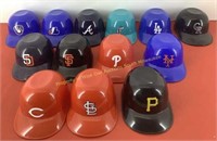 (13) American league plastic mini-helmets