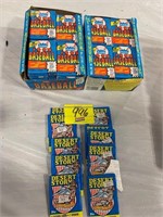 2 OPENED BOXES BUT SEALED PACKS OF 1990 FLEER
