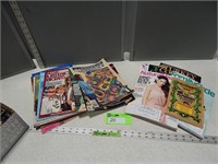 Assortment of magazines and craft booklets