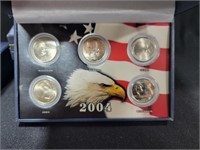 2004 STATE QUARTER COLLECTION - 5 COIN SET