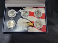 2003 STATE QUARTER COLLECTION - 5 COIN SET