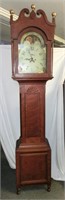 18th cent. revolving moon face Grandfather clock