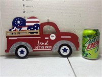 "Land of the Free" Truck Sign - Approx. 13" Long