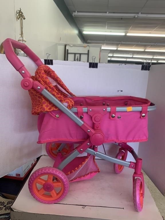 Toy Baby Stroller and Doll