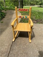 Kids Rocking Chair - FLETCHER Name