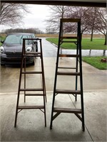 Aluminum/fiberglass and wood ladder