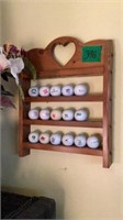 Shelf & golf balls