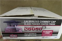 Black galvanized chimney cap