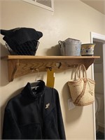 Oak wall shelf