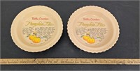 (2) Betty Crocker Pumpkin Pie Plates