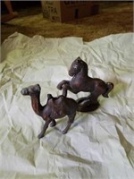 2 modern cast iron toys 5 in