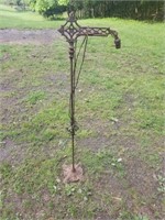 Vintage Iron Floor Lamp 60" H Needs Rewired