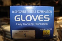 SZ L BOX OF 100 DISPOSABLE GLOVES
