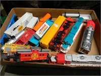 VINTAGE TOY TRAINS-SANTA FE, ABCO FOODS AND MORE
