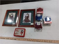 Two Christmas Pictures 9.5x11.5. Two Decks Of