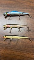 3 VINTAGE FISHING LURES