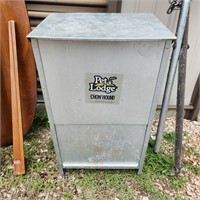 PET LODGE CHOWHOUND ALUM FEEDER