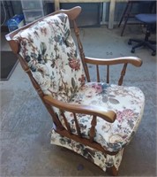 Maple armchair with small stain apology