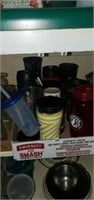 Miscellaneous plastic tumblers/cups