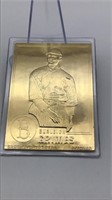 Burleigh Grimes 22kt Gold Baseball Card Danbury