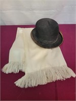 Vintage Rogers Peet Hat and Silk Scarf