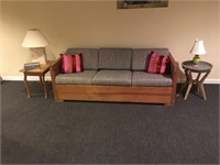 Sofa with wood frame 77w x 32 d x 25h