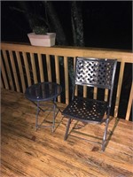 Outdoor chair and table