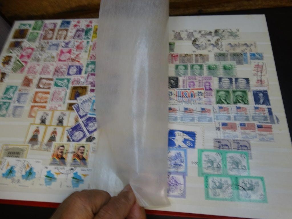 Stamp Album U.S. & World Stamps Loaded