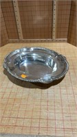 Oval metal bowl