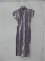 Vtg Chinese Silk Dress Unknown Size