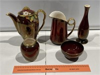 Assorted CARLTON WARE Inc Rouge Royale