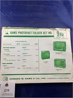 Vintage Sams Photofact Folder No 916 TVs